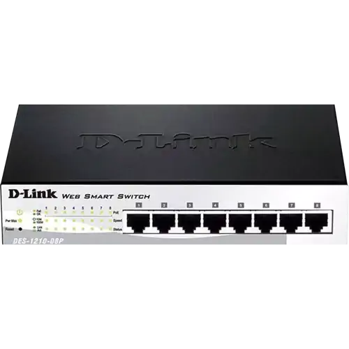 سوئیچ شبکه دی لینک DES-1210-08P