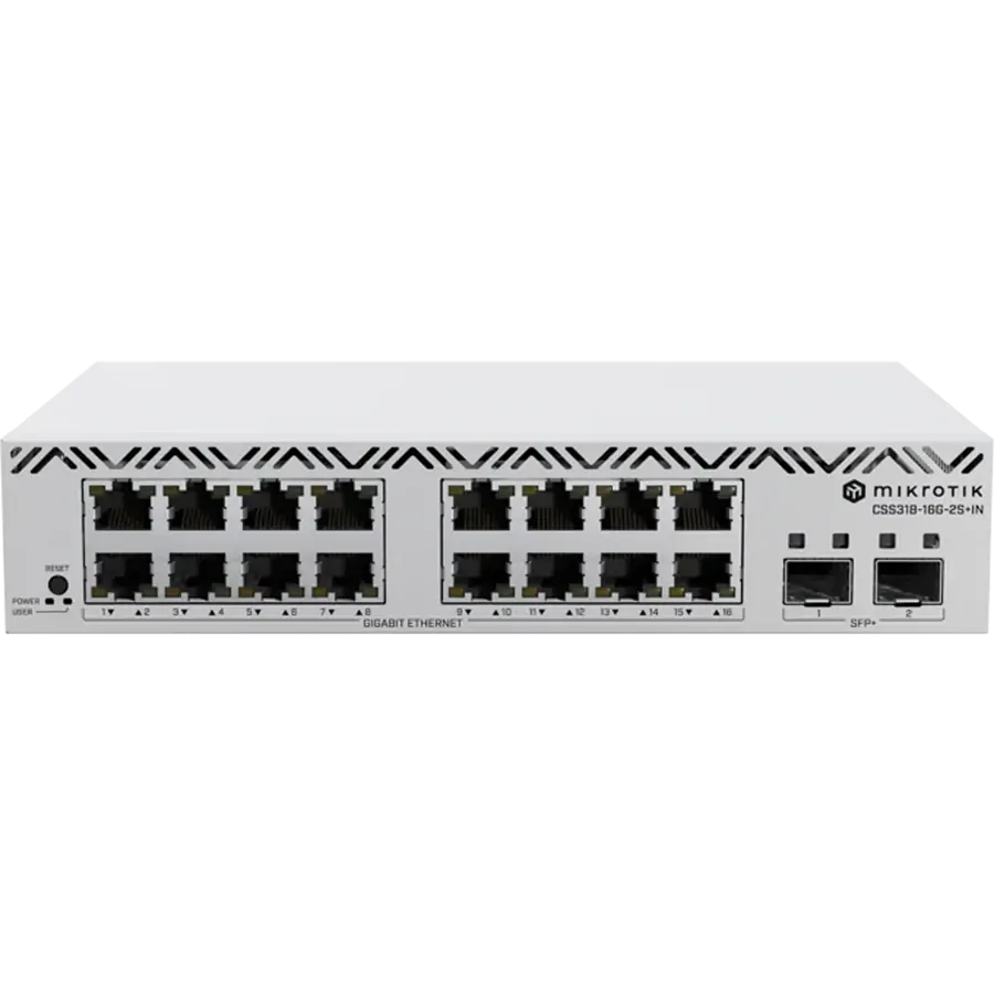 سوئیچ میکروتیک مدل CSS318-16G-2S+IN سوئیچ میکروتیک مدل CSS318-16G-2S+IN